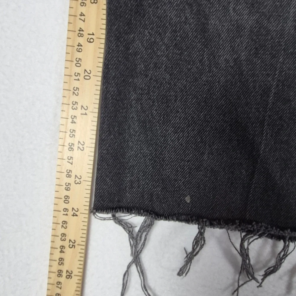 VTG Levi's 550 Denim Shorts Mens 38 Black Orange Tab Cut Off USA Made Distressed